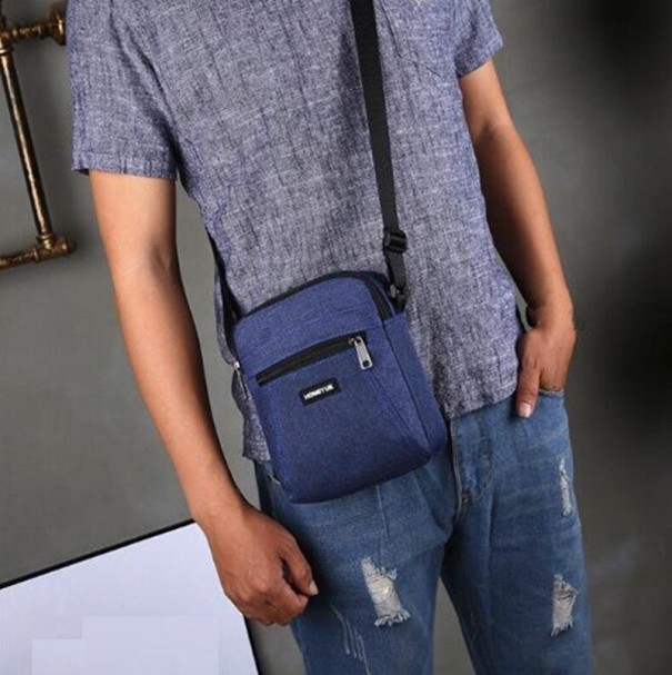 Men's Crossbody Bag dark blue