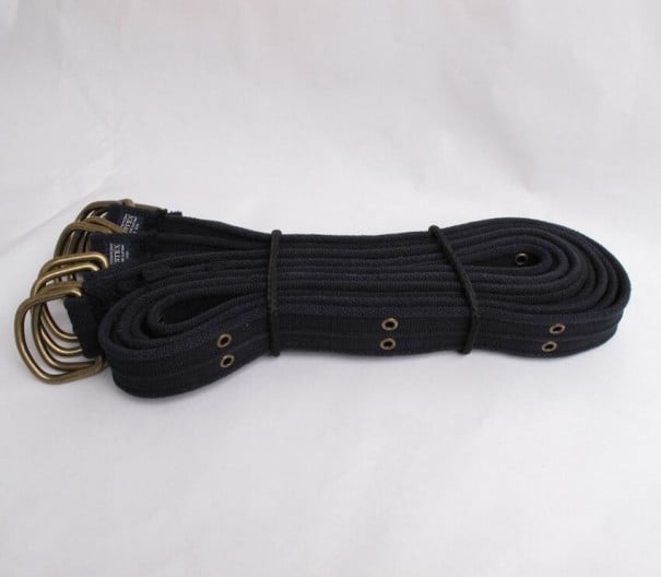 Men's Fabric Belt L467 dark blue