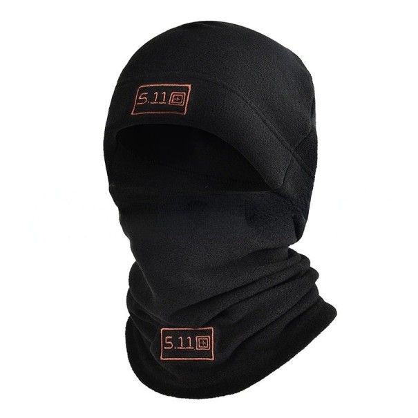 Men's Fleece Hat with Neck Warmer black