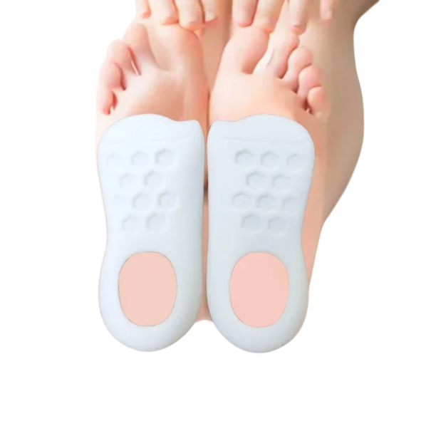 Men's Insoles Neutral Colour Size EU 40–47 Mouldable Foam Insoles Shock Absorption Breathable Material Daily Wear white