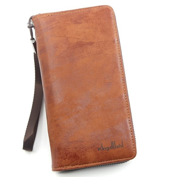 Men's Large Leather Wallet M502 brown 2