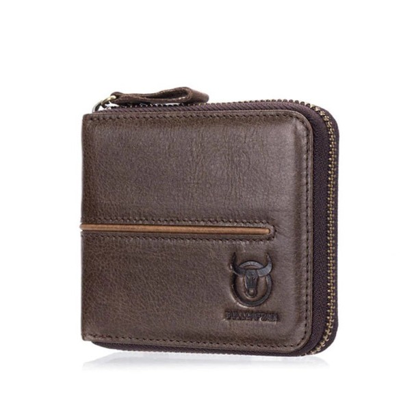 Men's Leather Wallet M644 dark brown