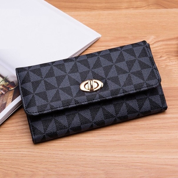 Men's Leather Wallet M658 black L