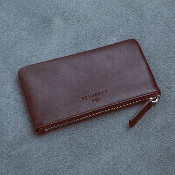 Men's Leather Wallet M669 wine red