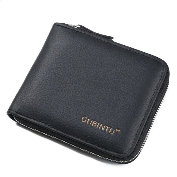 Men's Leather Zip Wallet 1