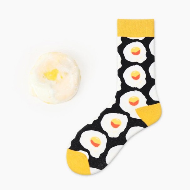 Men's Long Socks with Food Print 3