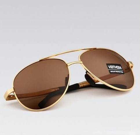 Men's Luxury Pilot Sunglasses J2656 gold