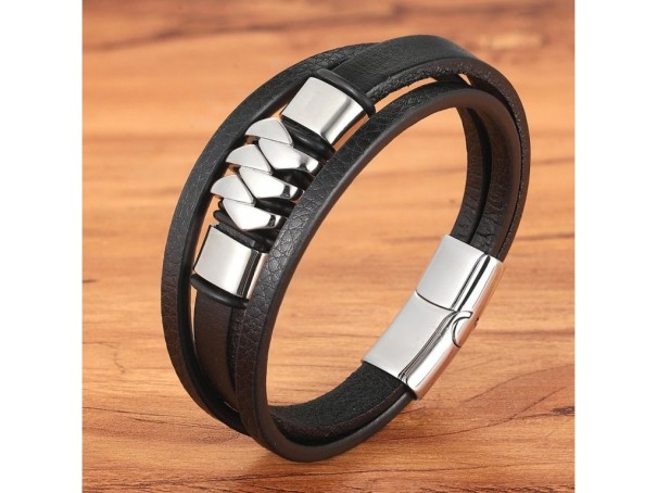 Men's Multi-layer Bracelet J107 19 cm 5