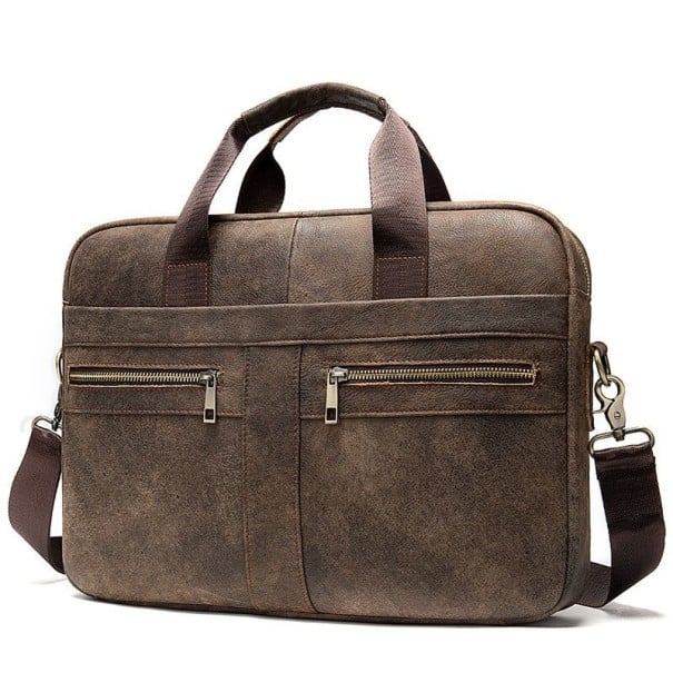 Men's Shoulder Bag T468 coffee brown