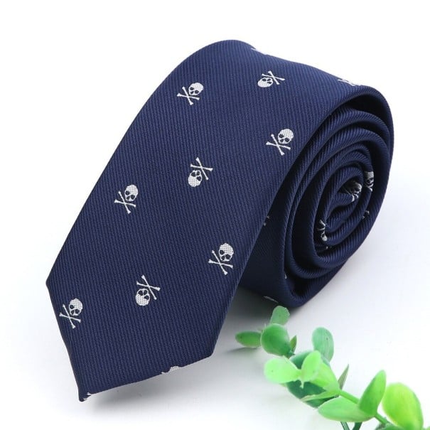 Men's Skull Tie T1217 6 cm 6