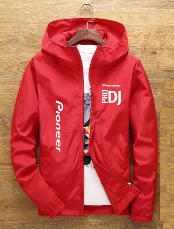 Men's Spring Jacket with Hood red S 2
