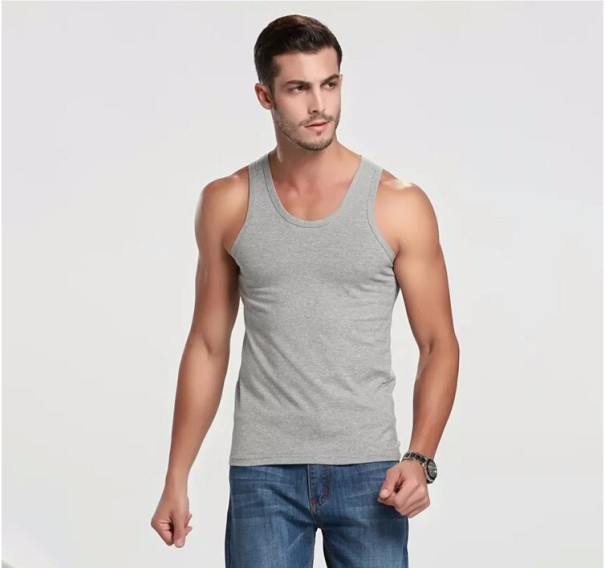 Men's Stylish Tank Top - Grey M