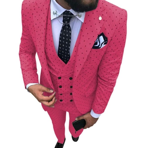 Men's Suit F334 fuchsia L