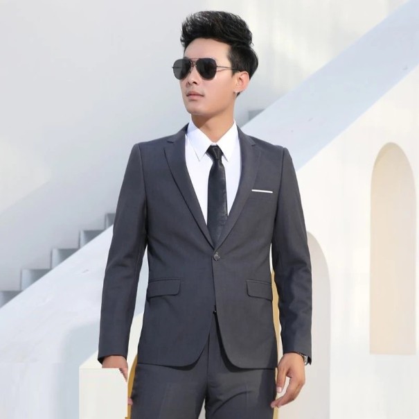 Men's Suit F349 dark grey XL 1