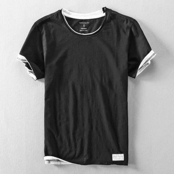 Men's T-shirt T2068 black XS