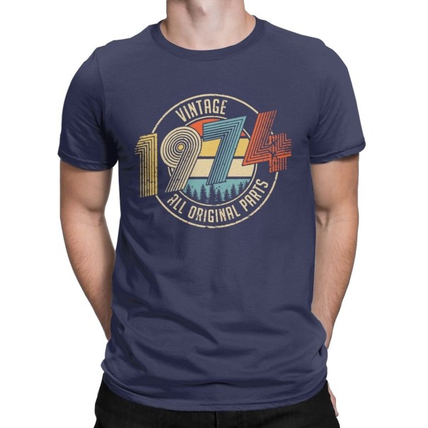 Men's T-Shirt T2324 dark blue 4XL