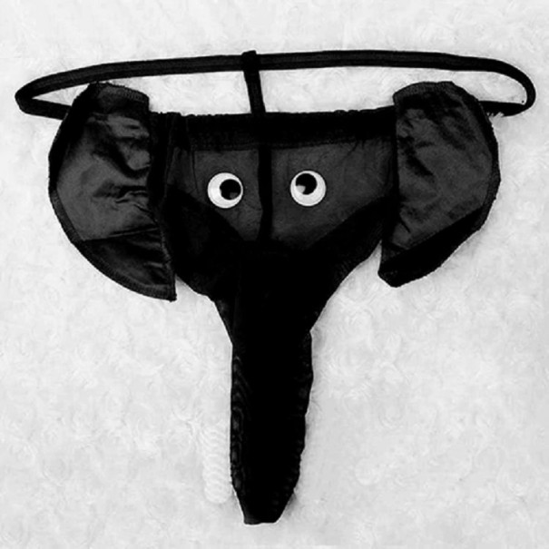 Men's Thong - Elephant black