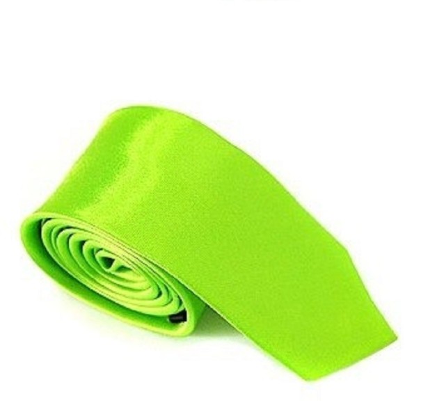 Men's Tie T1222 neon green