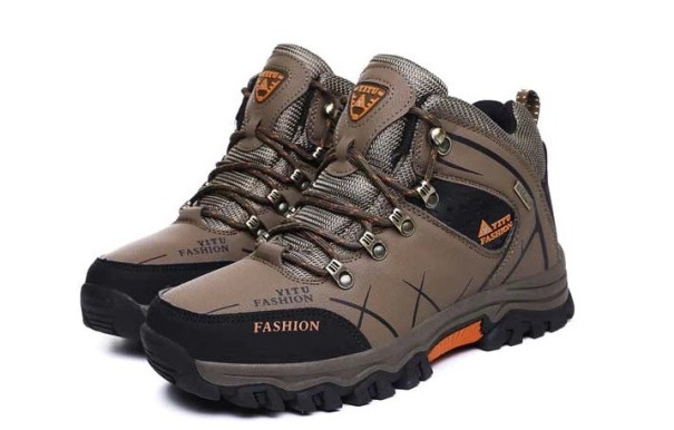 Men's Winter Ankle Boots with Fur J2210 khaki 46