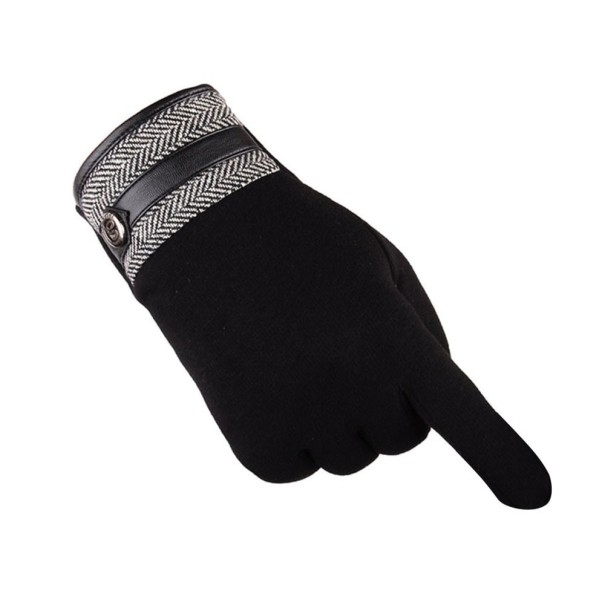 Men's Winter Cotton Gloves black