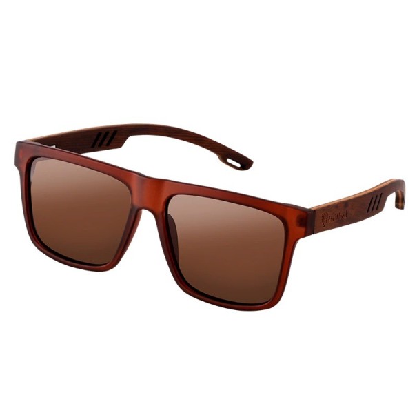 Men's Wooden Sunglasses E1957 brown