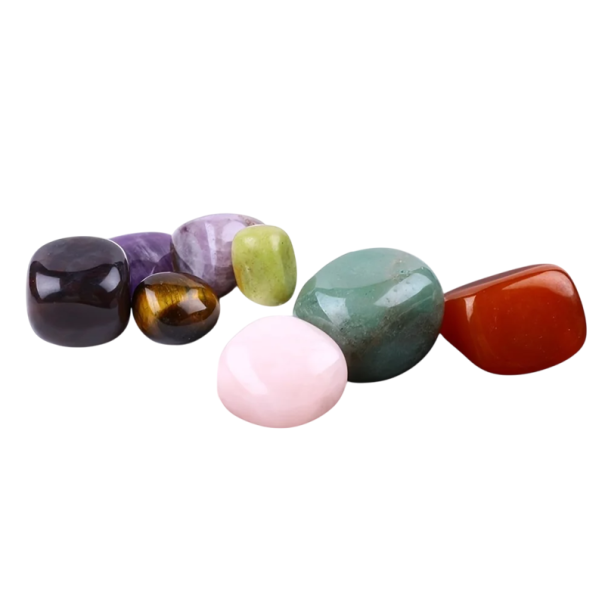 Mengsel van natuurlijke geslepen stenen 100g Veelkleurige mineralen Grootte 2–3 cm Decoratieve stenen om te creëren en te verzamelen 1