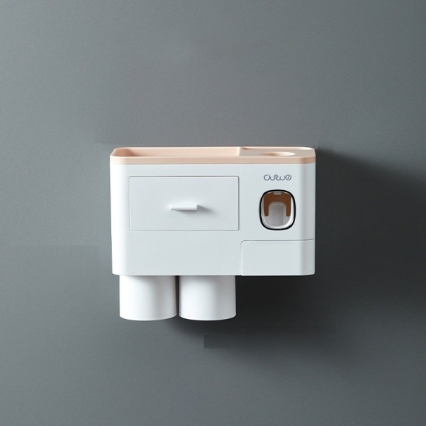 Mensola multifunzionale da parete per il bagno albicocca S