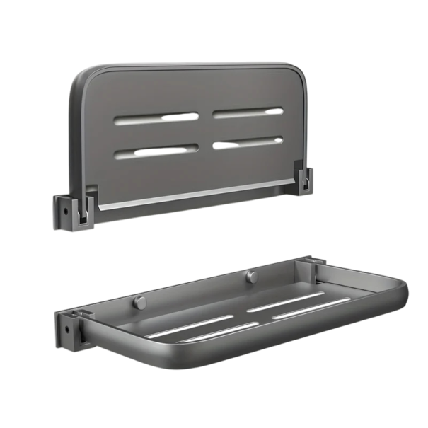 Mensola pieghevole in alluminio 30x13x29cm mensola da parete per caravan e camper accessorio pratico per risparmiare spazio 1