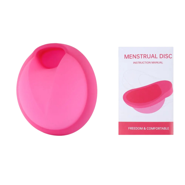 Menstruační disk 30 ml 6 x 5.3 x 2.5 cm silikonový menstruační kalíšek z lékařského silikonu hygienická pomůcka pro použití během menstruace růžová