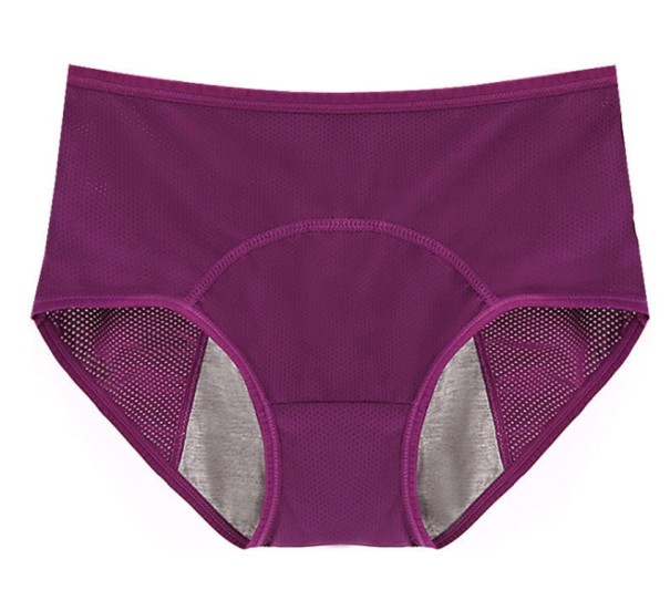 Menstruační kalhotky do pasu tmavě fialová L