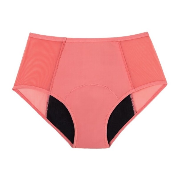 Menstruationshöschen mit hoher Taille rosa M