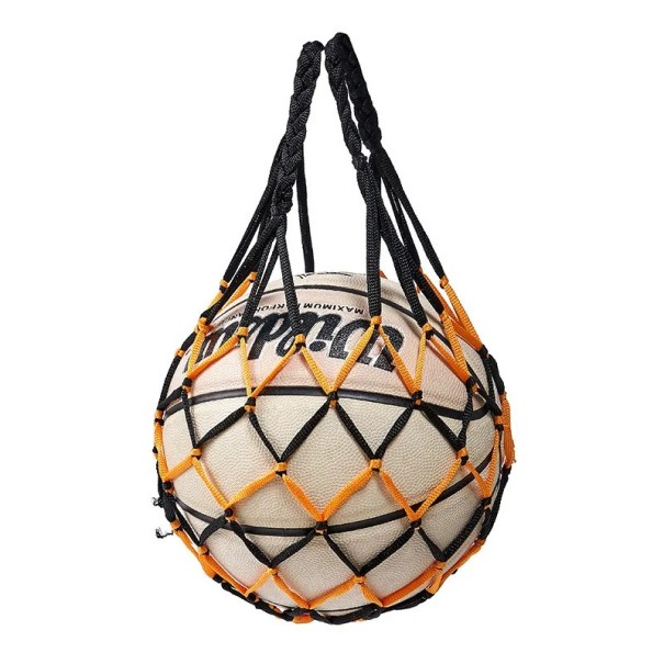Mesh Bag for Sports Balls Football Auto Trainer Portable Net for Basketball Volleyball Football Durable Sports Equipment for Carrying black