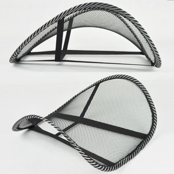 Mesh rugleuning 38x40 cm voor bureaustoel en auto Ergonomische versteviging met massagefunctie en ventilatie 1