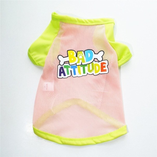 Mesh T-shirt voor honden lichtroze M