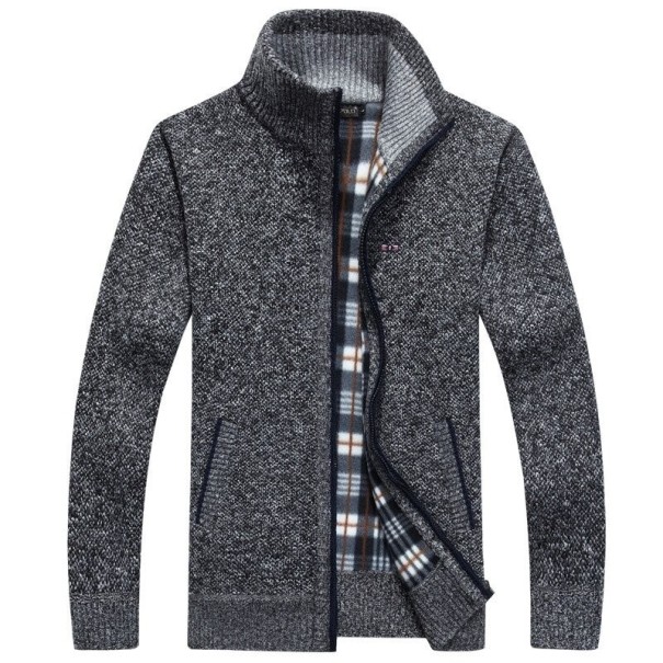 Męska bluza rozpinana F149 ciemnoszary XXL