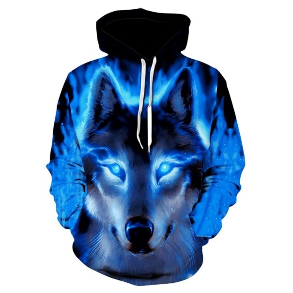 Męska bluza z wilkiem XXS 4