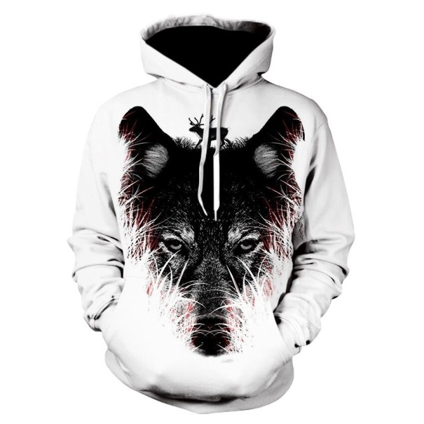 Męska bluza z wilkiem XXS 5