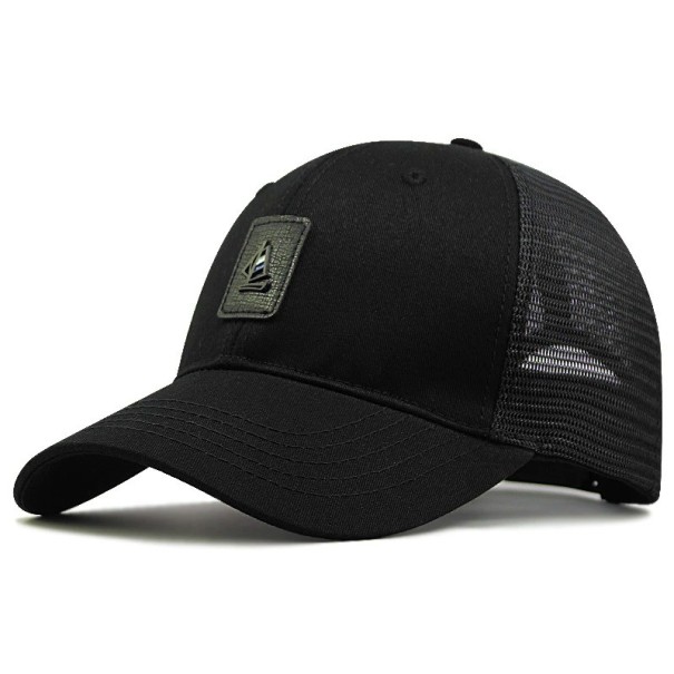 Męska czapka z daszkiem typu trucker T203 czarny XL