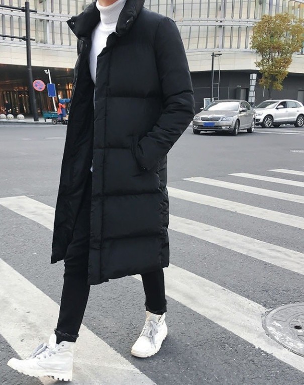 Męska długa kurtka zimowa S124 M 2