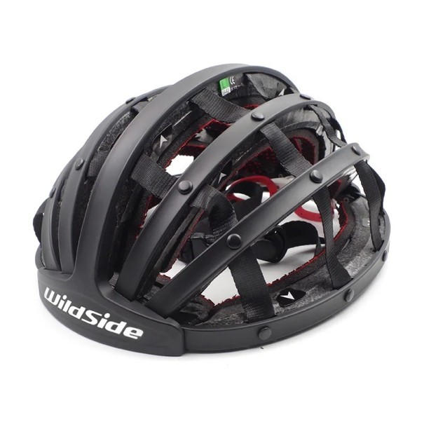 Męska kask rowerowy 59–62 cm EPS Jednokolorowy z napisem wildside Sportowy kask ochronny na rower MTB szosowy czarny