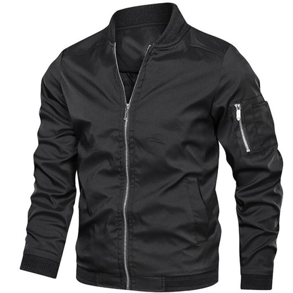 Męska kurtka bomber S118 czarny XL