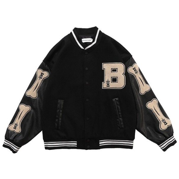 Męska kurtka bomber S119 czarny S