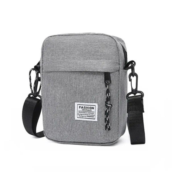 Męska torba modowa 19×14×5 cm Mała kwadratowa torba na ramię typu crossbody Oxford z nylonu Torba diagonalna dla mężczyzn Casual Torba ręcznie szary