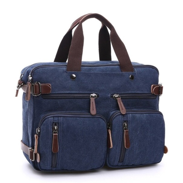 Męska torba na laptopa T469 ciemnoniebieski S