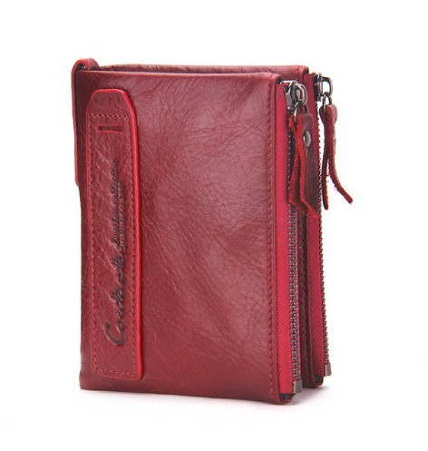 Męski portfel w pięknym stylu - czerwony 1