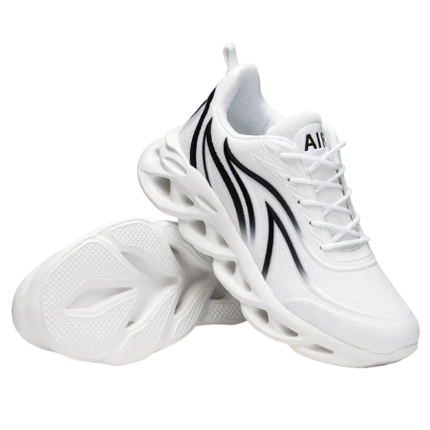 Męskie buty do biegania Biała antypoślizgowa podeszwa Męskie sportowe tenisówki Oddychająca miękka amortyzacja biały 40
