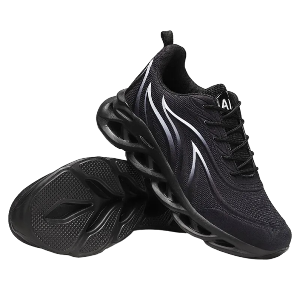 Męskie buty do biegania Czarna antypoślizgowa podeszwa Męskie sportowe trampki Oddychająca miękka amortyzacja czarny 40