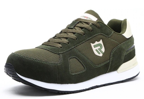 Męskie buty ochronne zieleń wojskowa 42