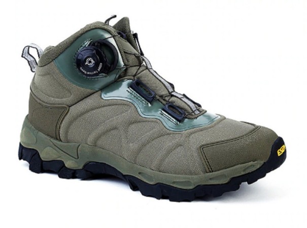 Męskie buty trekkingowe A2418 zieleń wojskowa 41