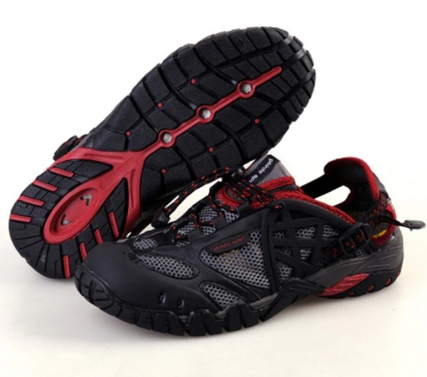 Męskie buty trekkingowe A2423 czerwony 45